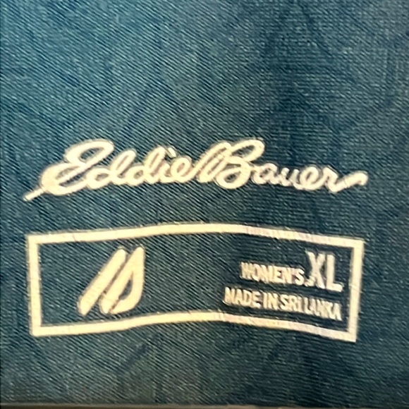 EDDIE BAUER Half Zip Pullover /Ladies /Free Heat/ Teal / Size XL ( Slim Fit) 20” - Picture 2 of 7